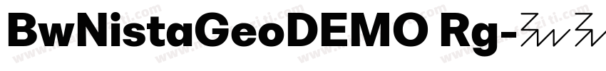 BwNistaGeoDEMO Rg字体转换